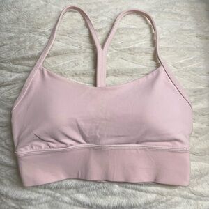 Lululemon Light Pink nulu Sports Bra